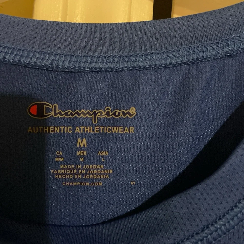 Champion Men's Short Sleeve Tee in Blue - Picture 2 of 3